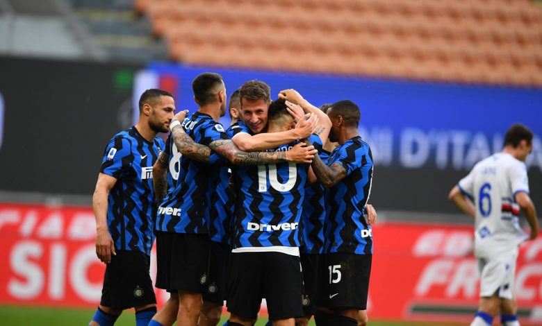Five-goal Inter celebrate Serie A title with record 14th home win