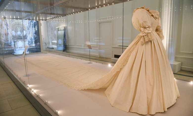 Princess Diana's iconic wedding dress on display in London