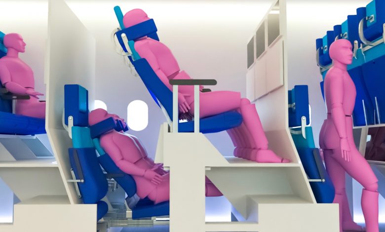 New designs for airline economy class seats