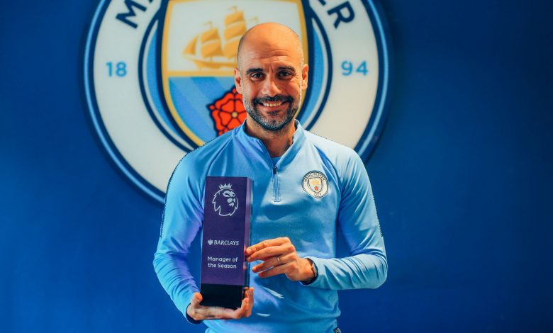 Pep Guardiola named EPL manager of the season