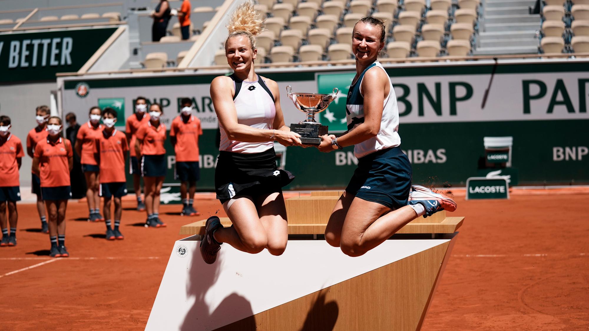 French Open Krejcikova Adds Women's Doubles to Singles Title