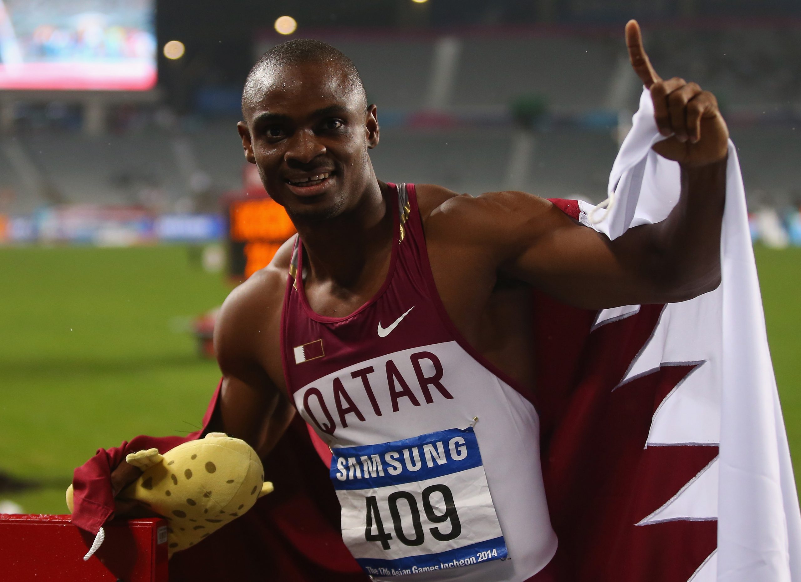 Qatar's Ogunode Wins 100m Race in Arab Athletics Championships