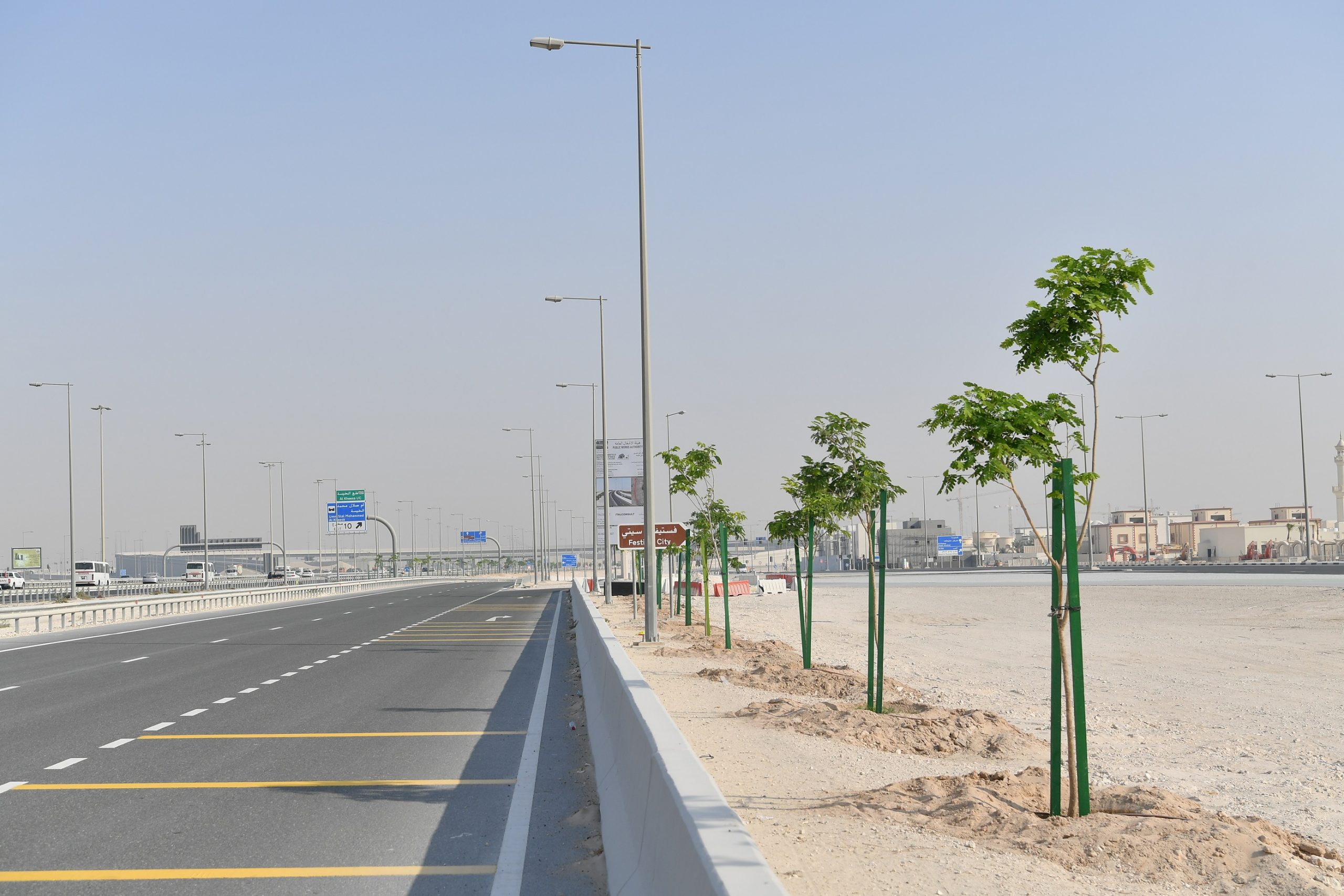 Supervisory Committee plants over 4,400 trees along Al Shamal Road
