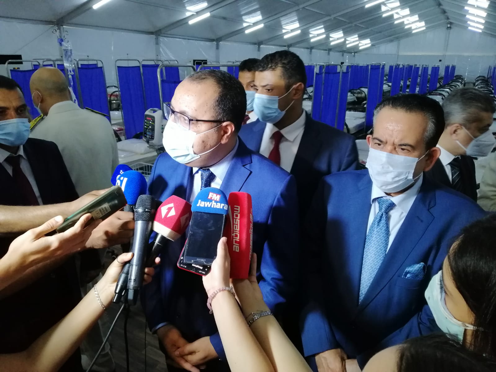 Tunisian Prime Minister Visits Qatari Field Hospital