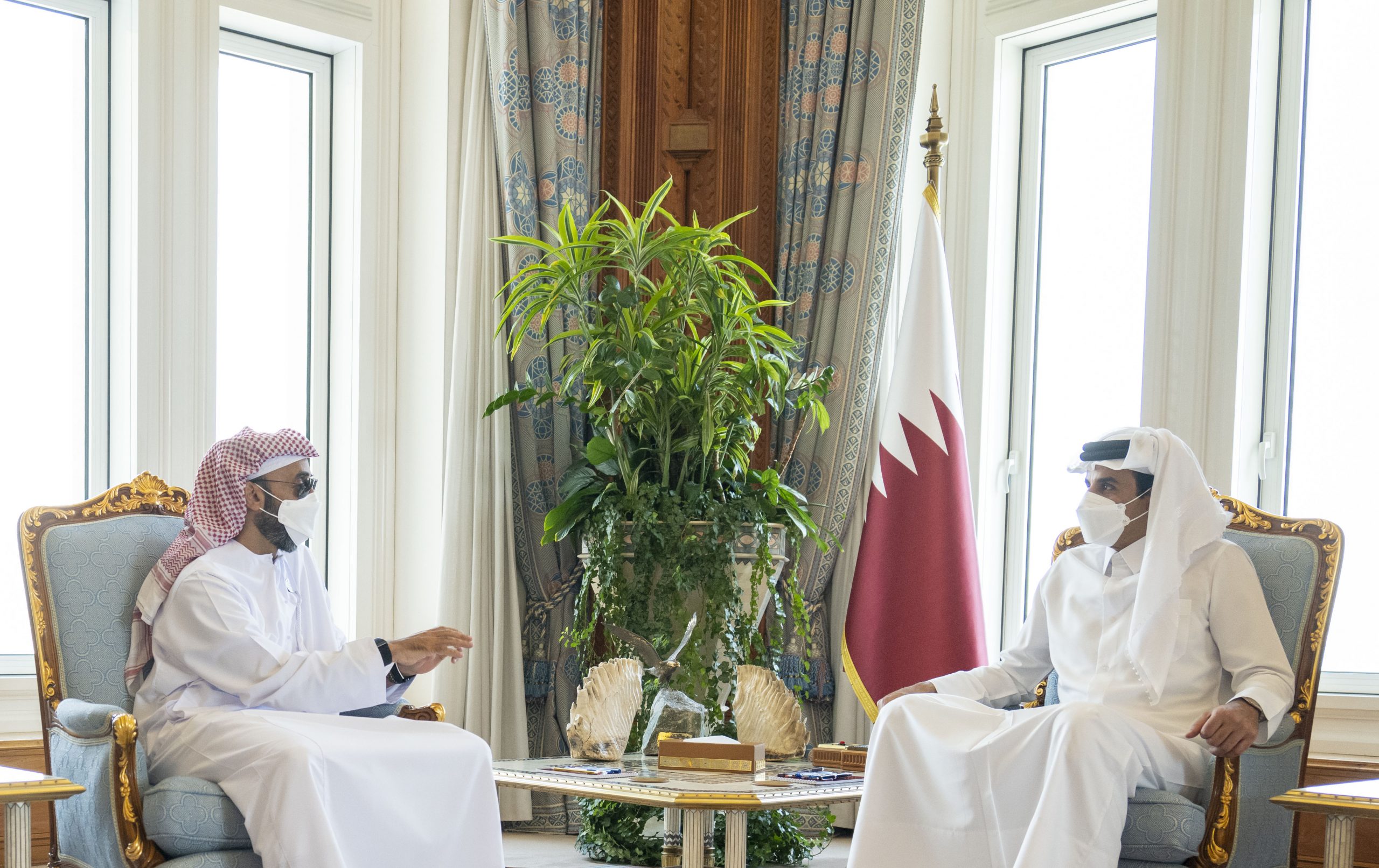 Amir Meets UAE National Security Advisor