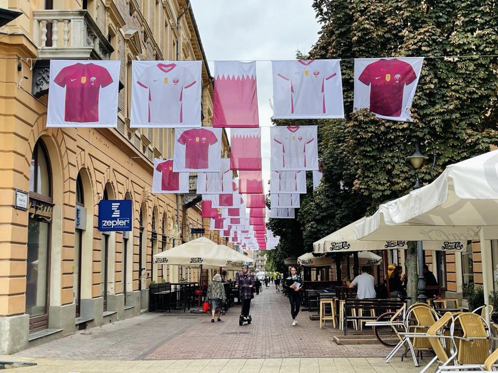 Debrecen is decorated with the promotional campaign of The Maroon