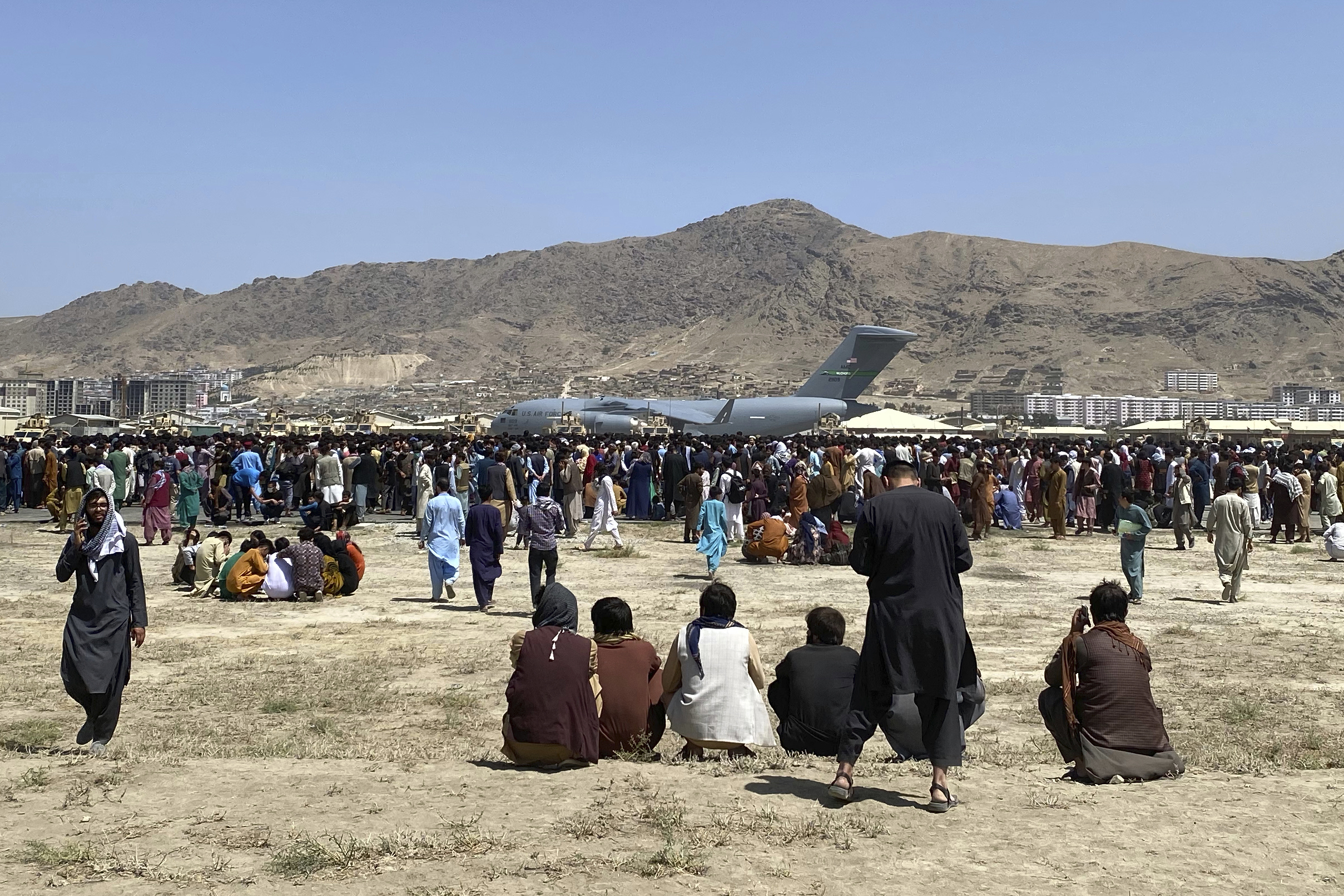 A rumor that killed Afghans in Kabul in a stampede or falling out of the plane. What's the story?