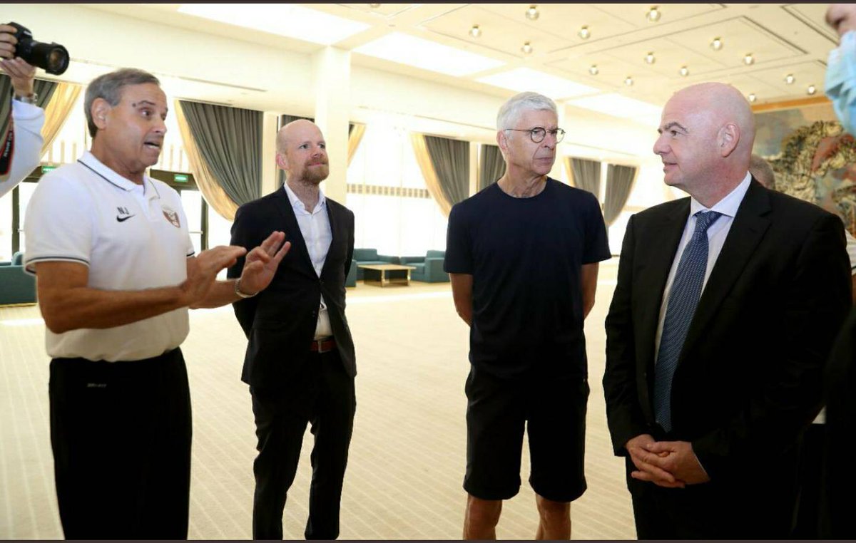 FIFA President Visits Elite Referees Camp in Doha