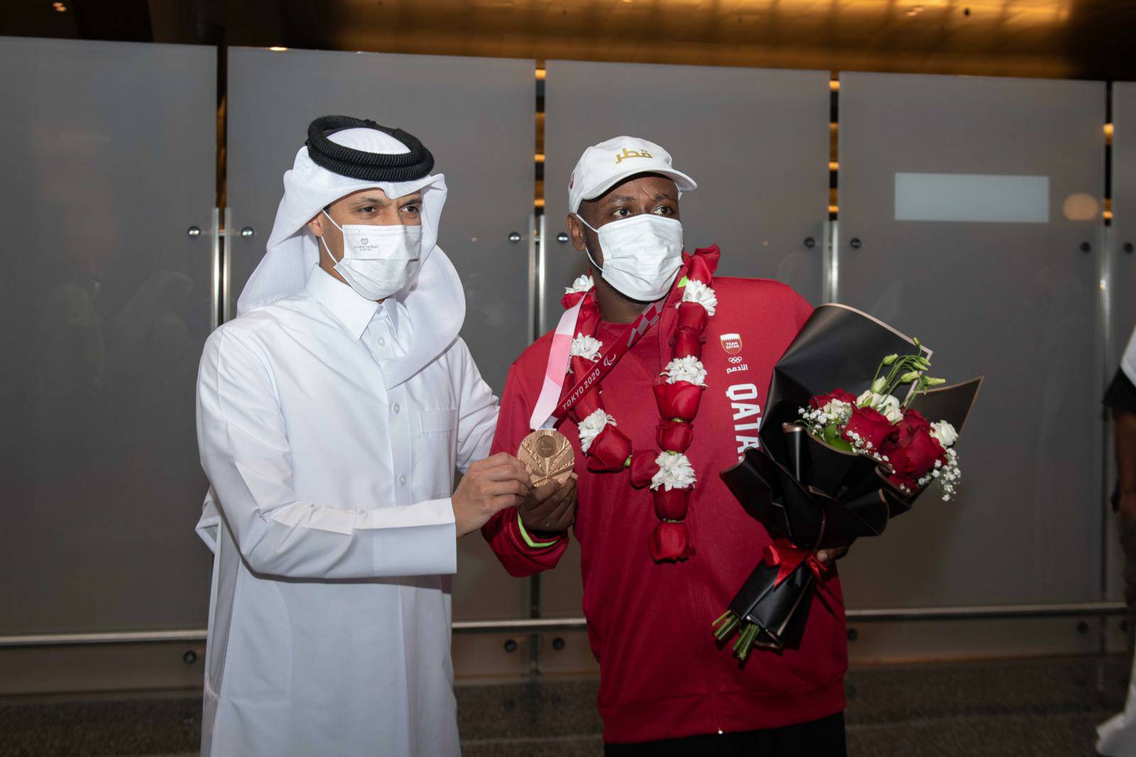 QOC Secretary General Receives Qatari Paralympic Delegation Returning from Tokyo