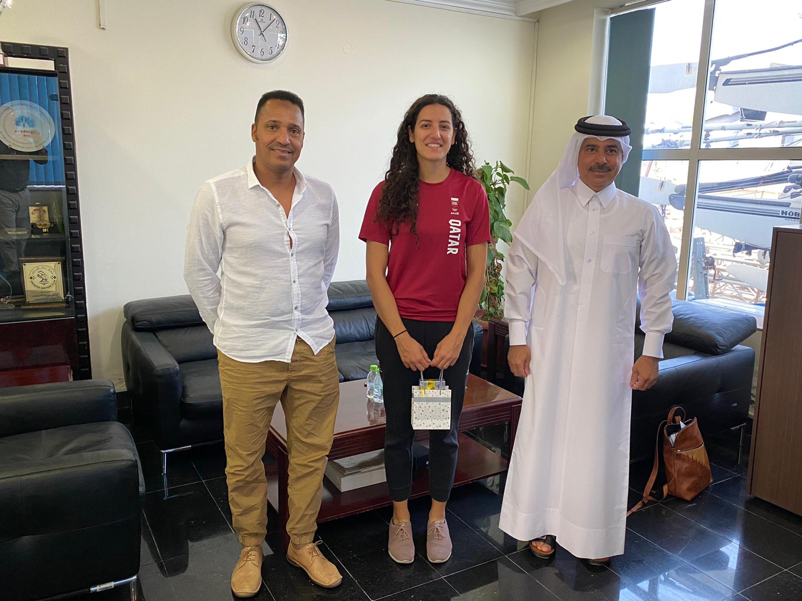 Qatar Sailing and Rowing Federation Honors Tala Abu Jbara