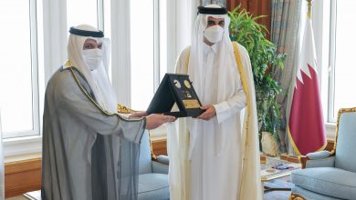 Amir Meets Governor of Central Bank of Kuwait