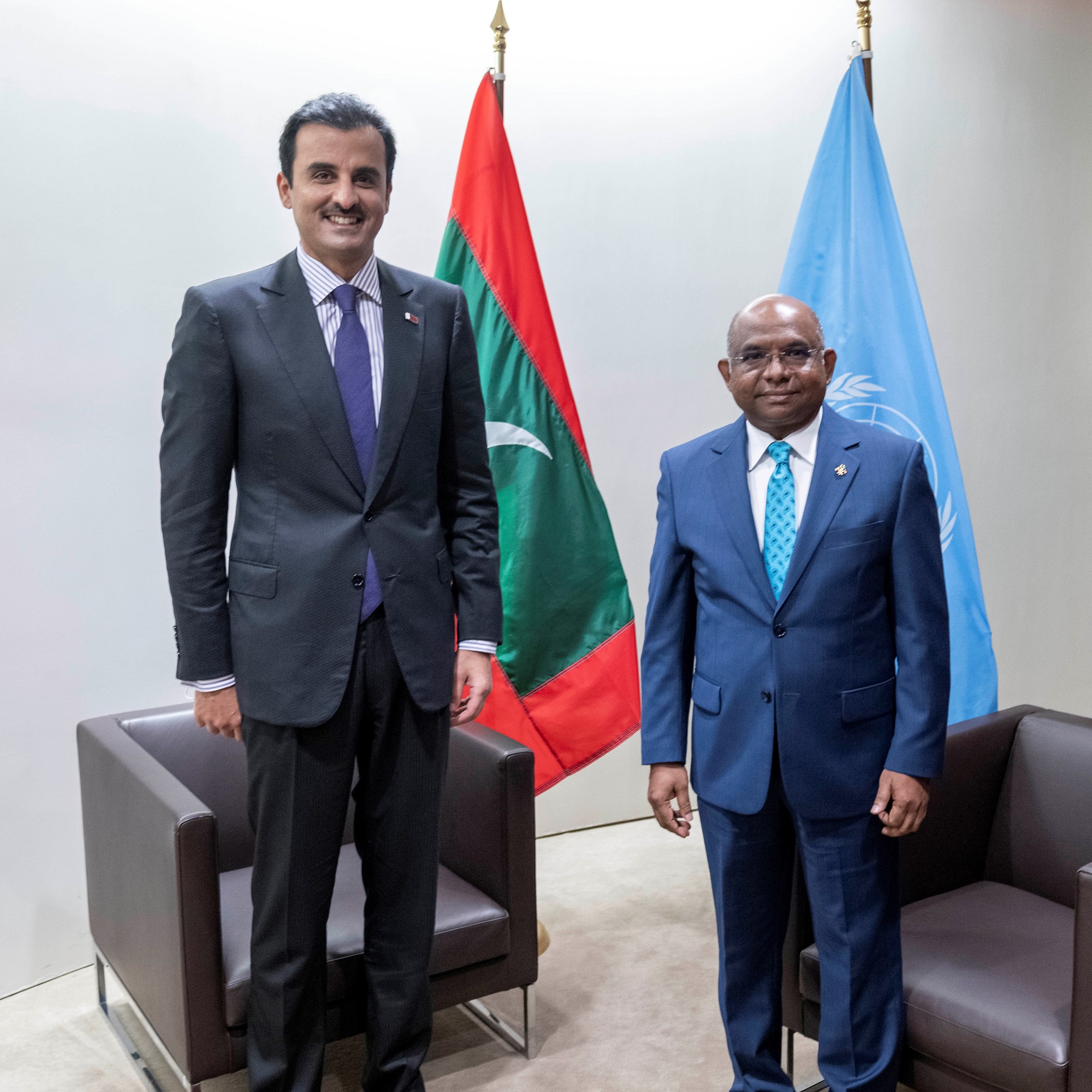 Amir Meets President of the 76th Session of the UN General Assembly