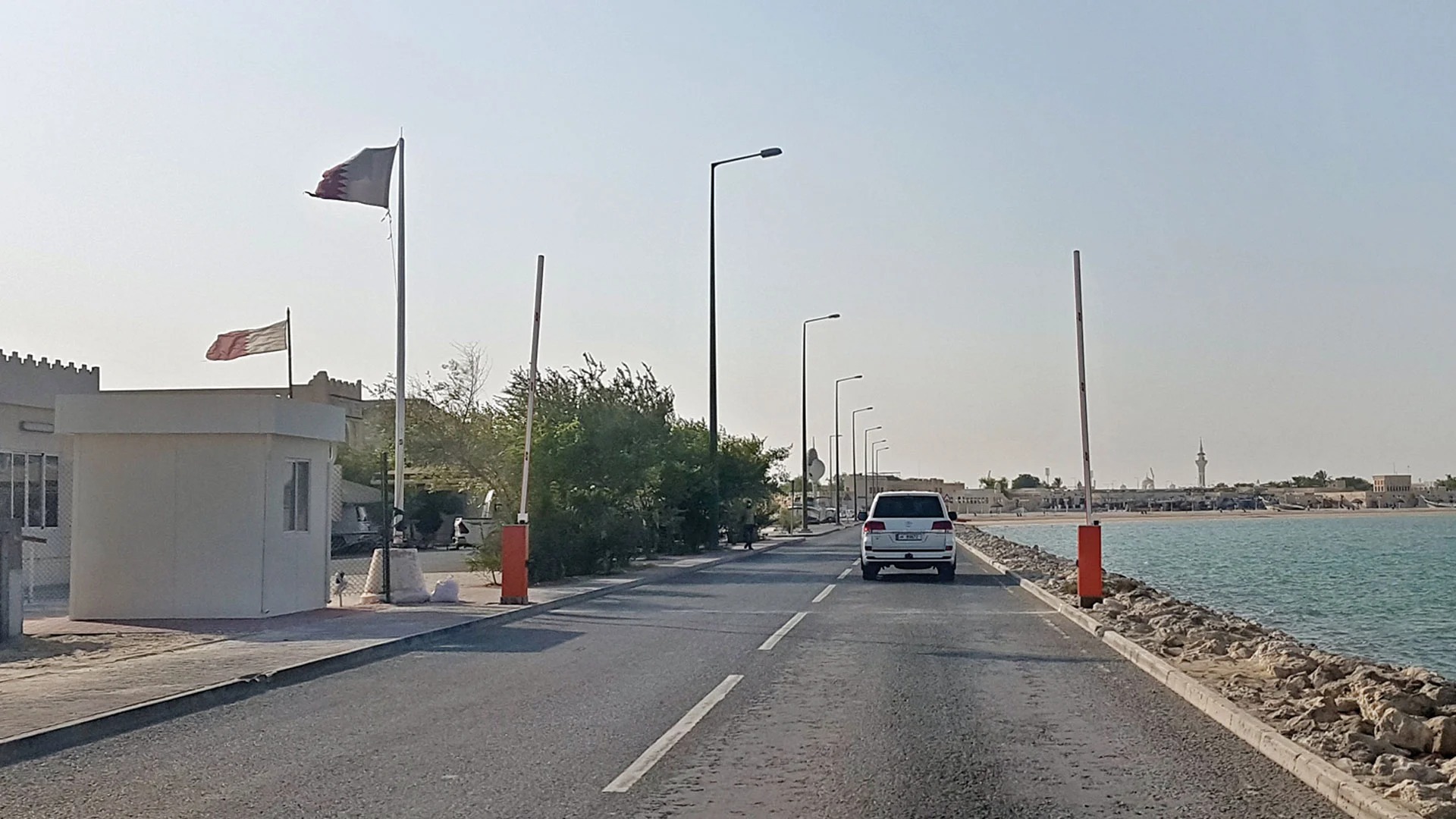 Preventing hikers from entering Al-Wakrah terminal