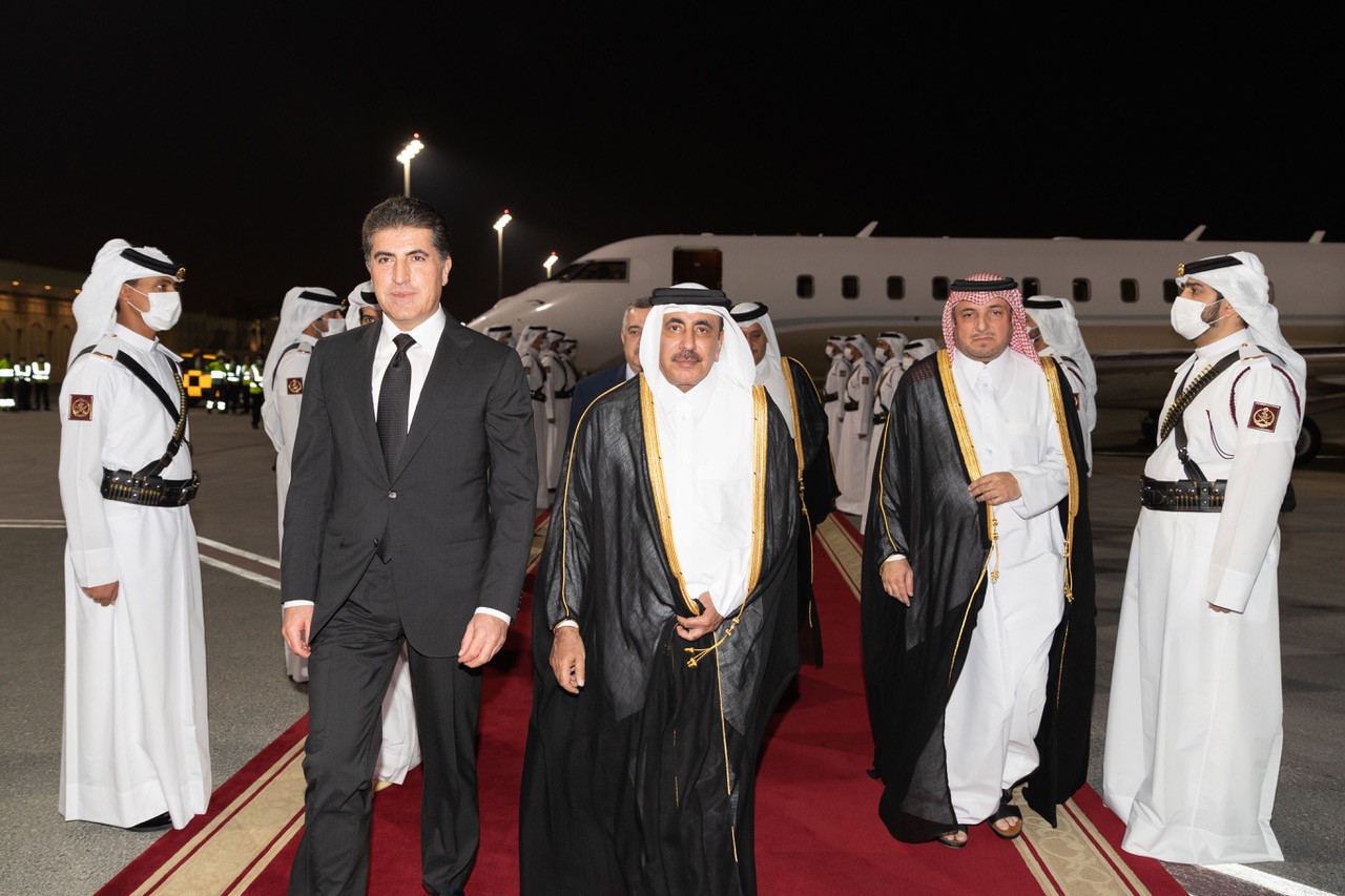 President of Kurdistan Region in Iraq Arrives in Doha