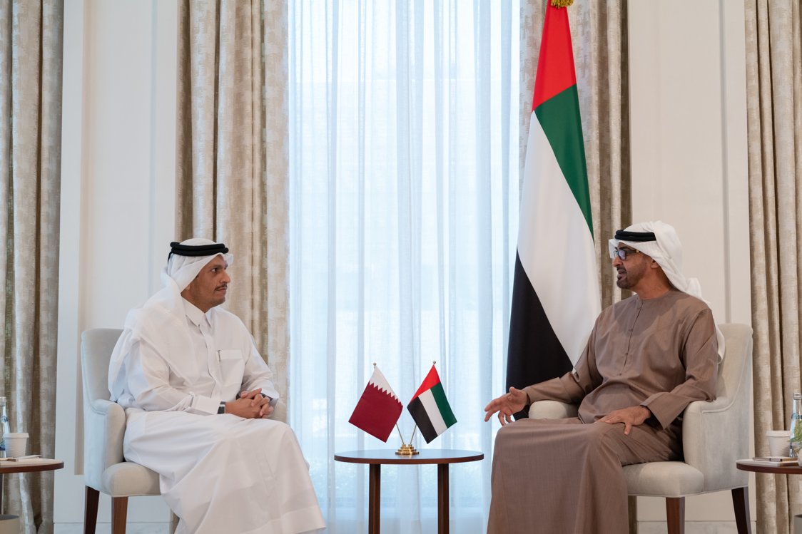 Crown Prince of Abu Dhabi Meets the Deputy Prime Minister and Minister of Foreign Affairs