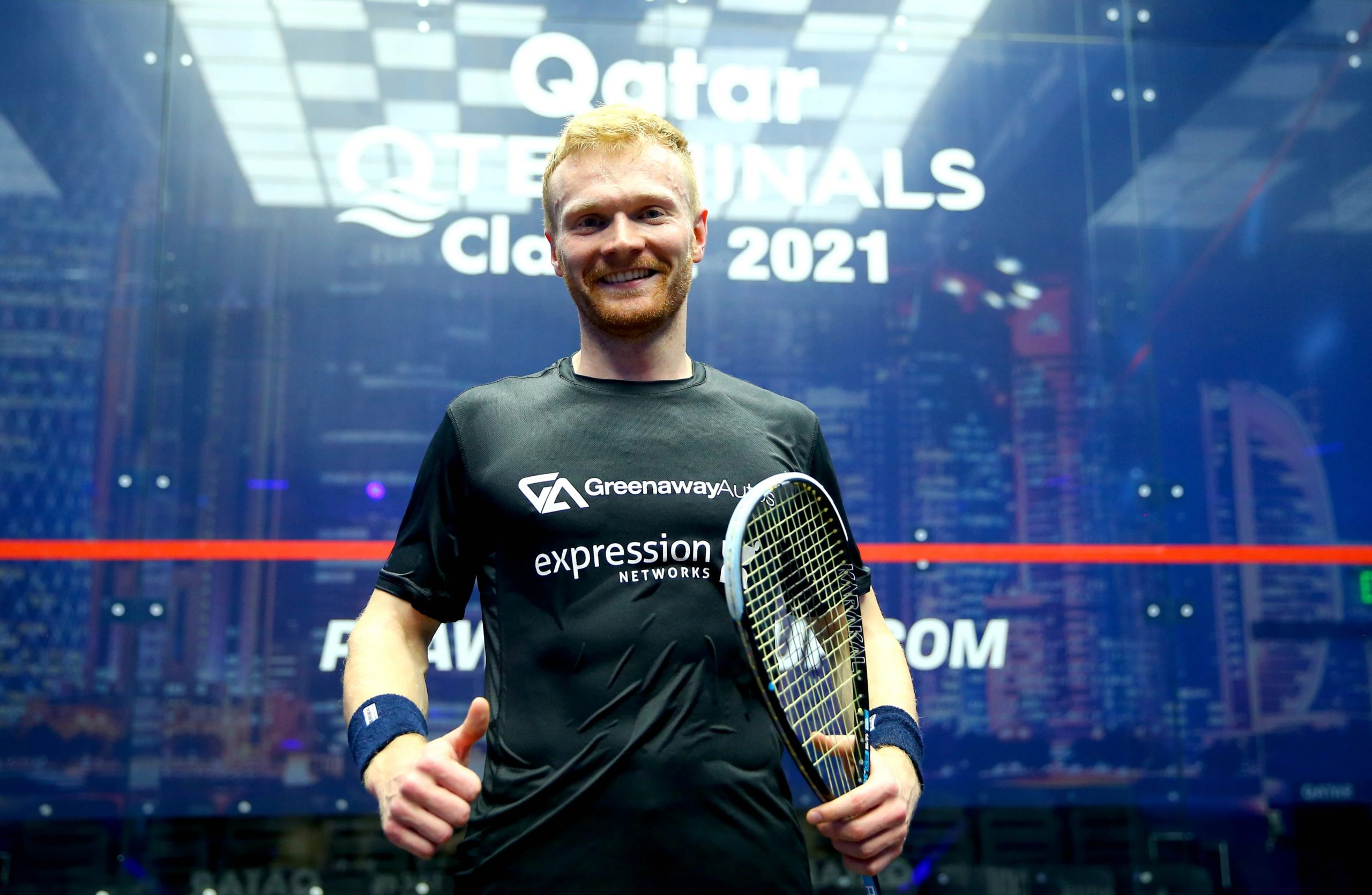 2021 Qatar Classic Squash Championship: Welshman McCain Qualifies for Quarter-Finals