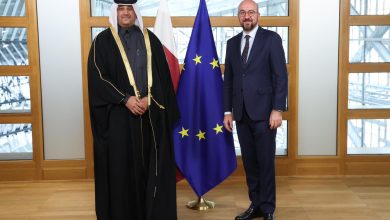 President of the EU Council Receives Credentials of Qatar's Ambassador