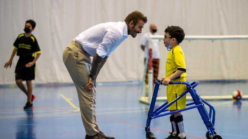 David Beckham meets QF's Ability Friendly Program children