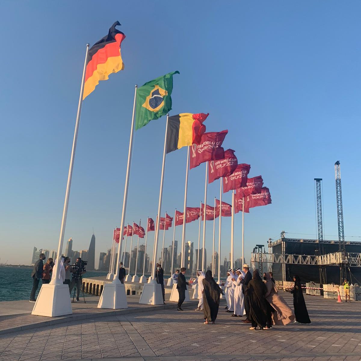 SC Organizes Second Flags Raise Festival of Qualified Teams for Qatar 2022 World Cup