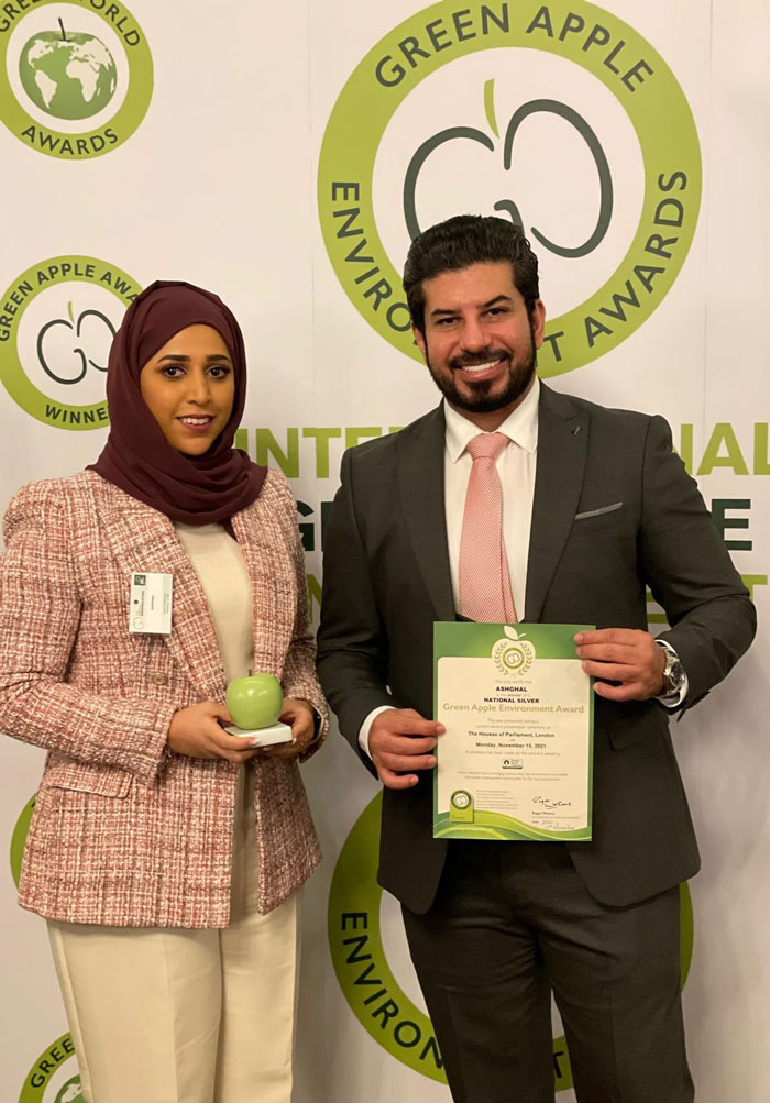 Ashghal's Local Areas Infrastructure Program Wins Green Apple Awards 2021