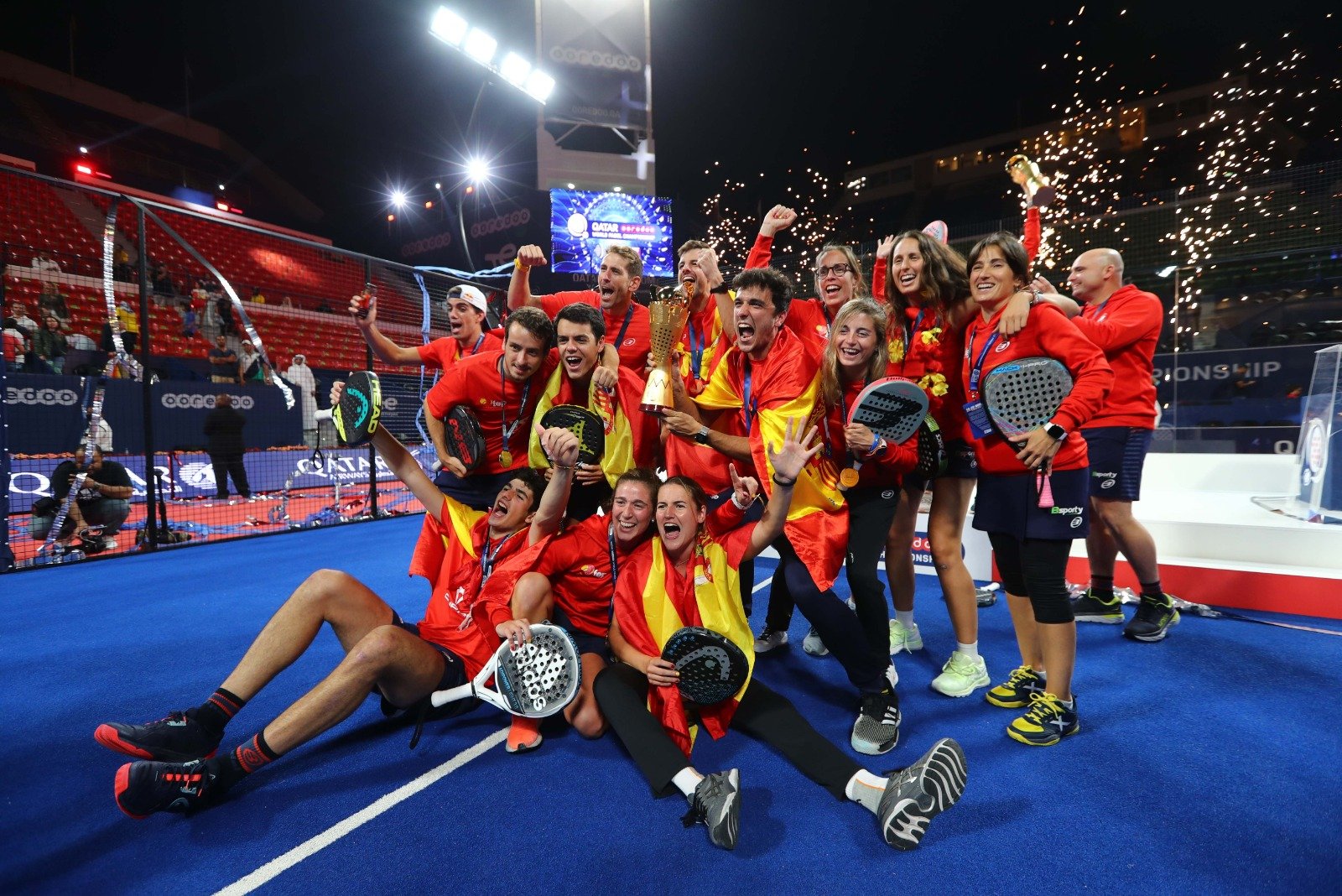Padel World Championship Qatar 2021 Spain Win Trophy What's Goin On
