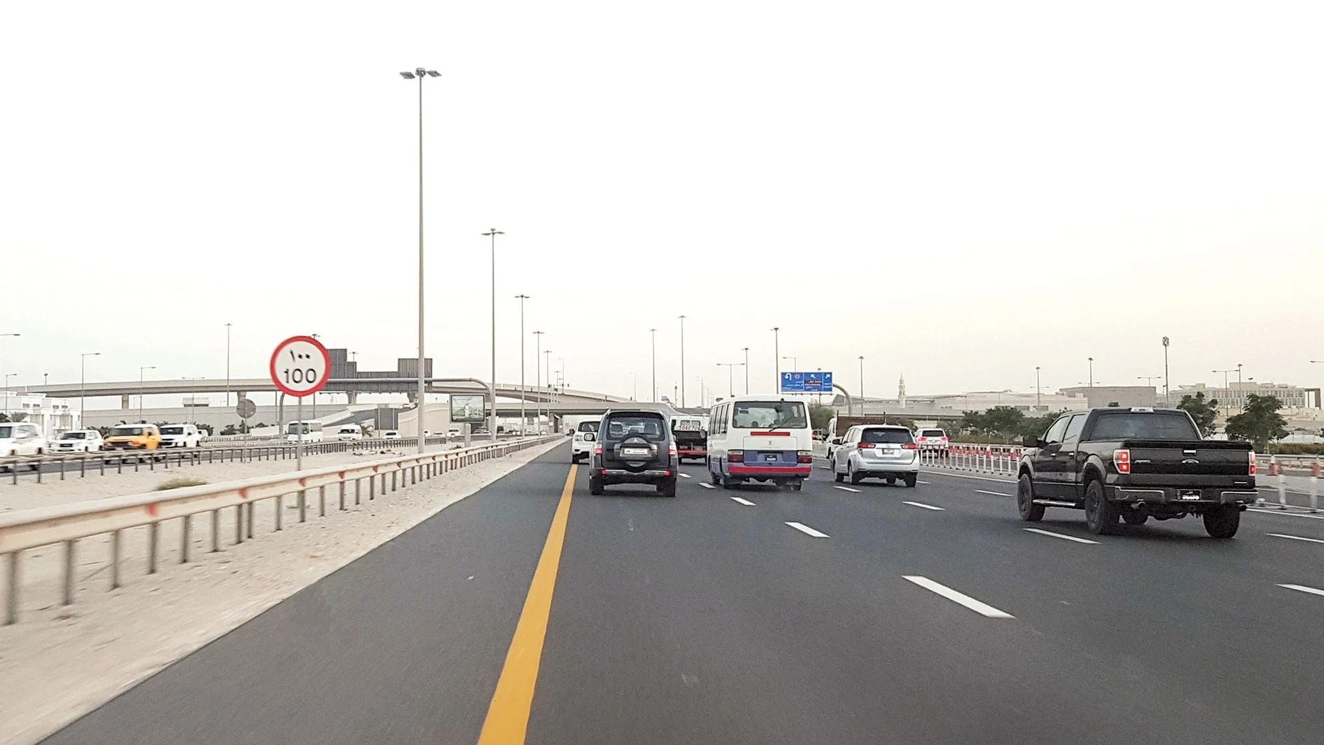Why have speed limits been reduced on parts of Al-Shamal Road?
