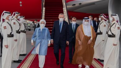 President of Turkey Arrives in Doha