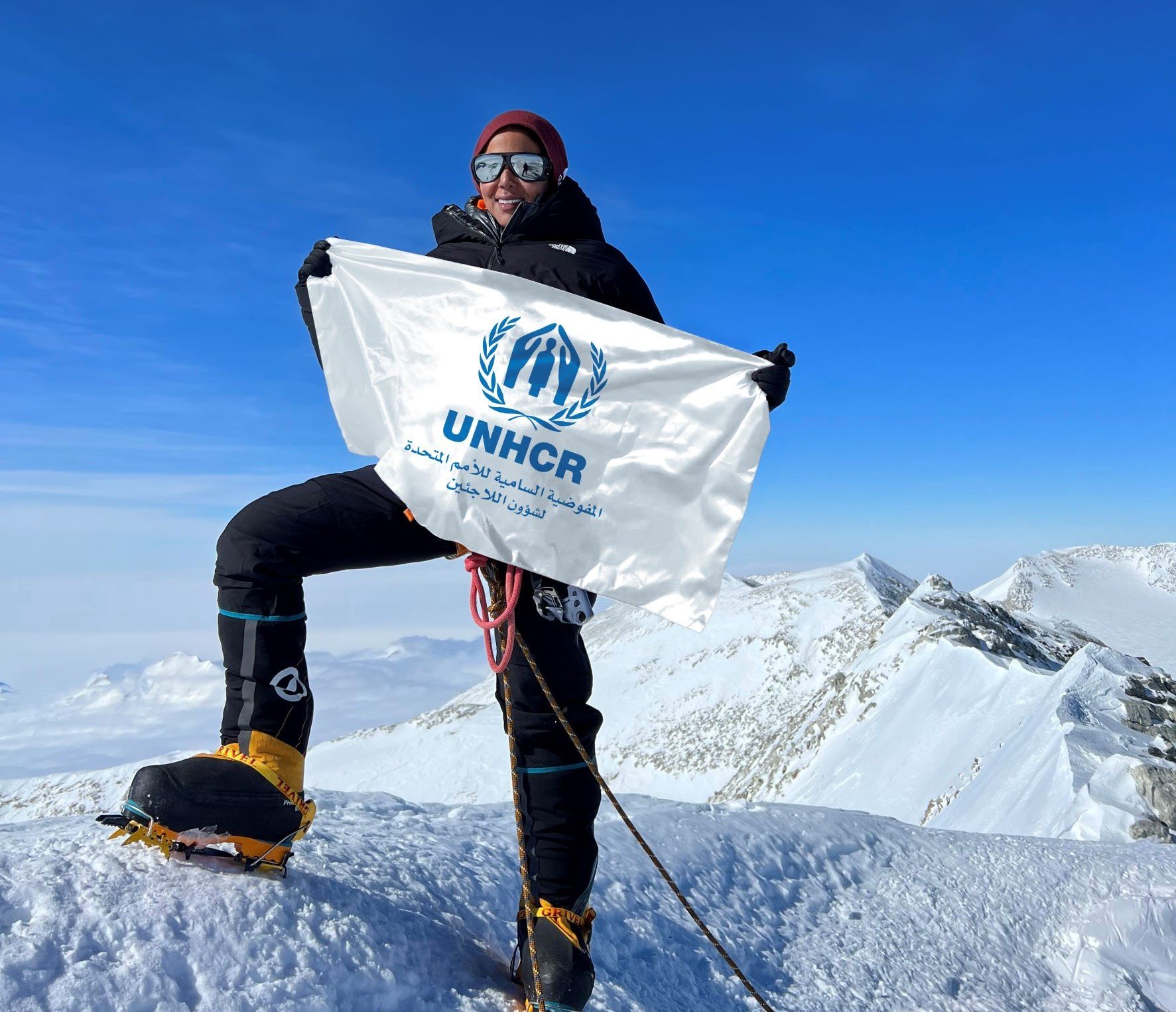 UNHCR Partners with Mountain Climber Sheikha Asma Al-Thani