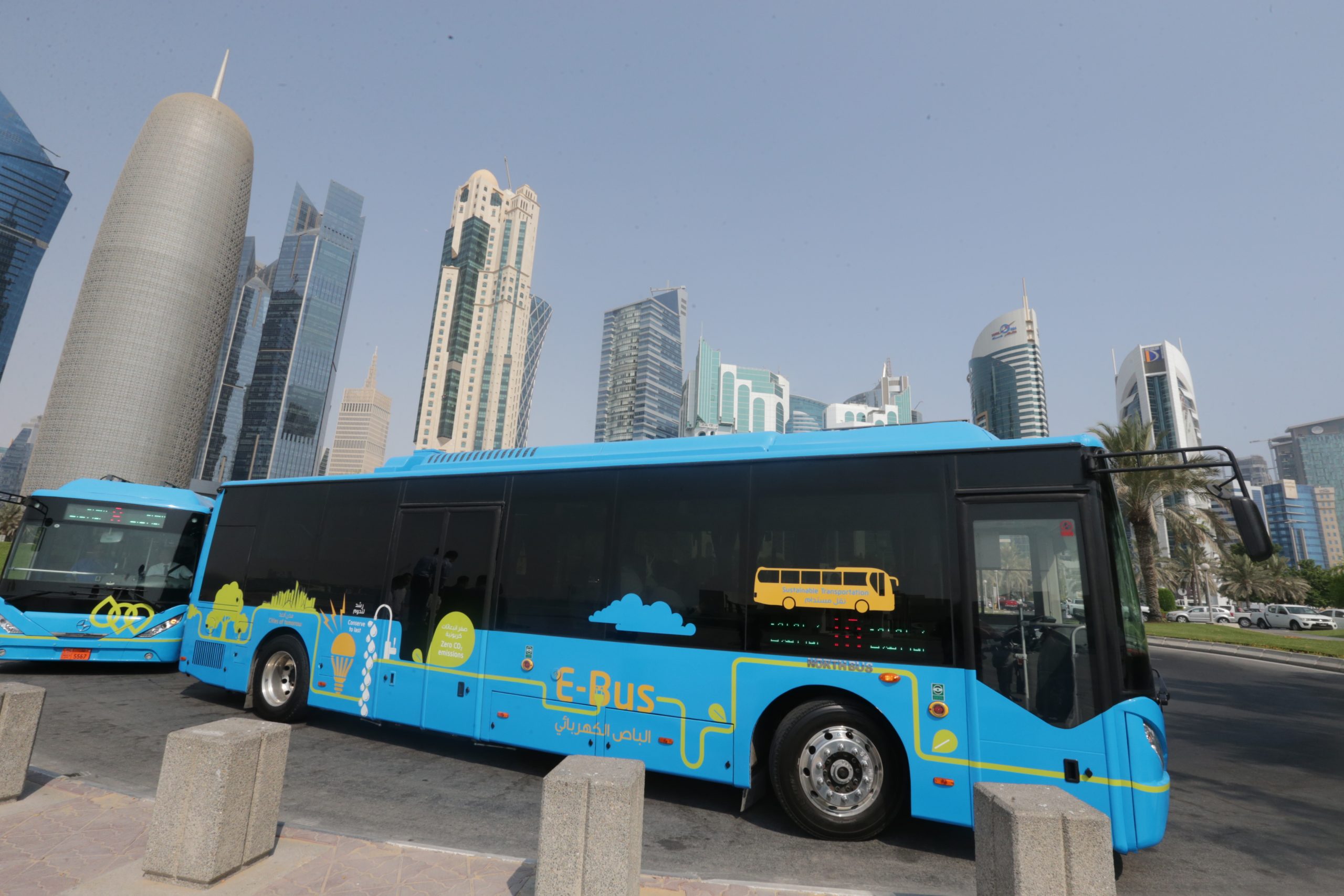 Qatar receives final batch of electric buses to ferry World Cup fans