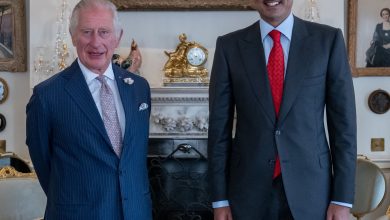 HH the Amir Meets UK Crown Prince