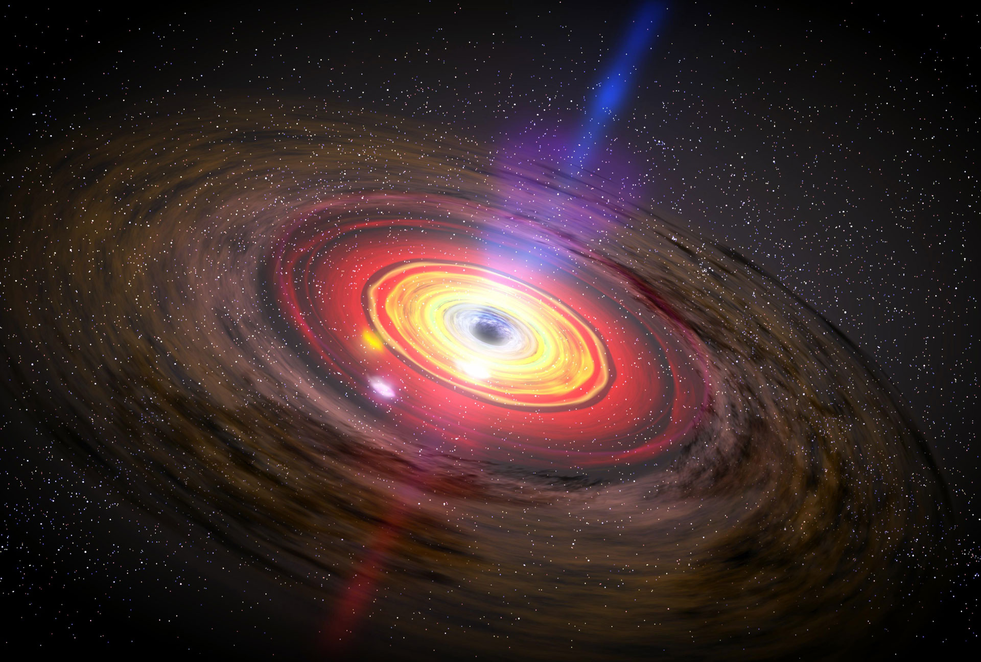 Astronomers discover supermassive black hole with mass of three billion suns