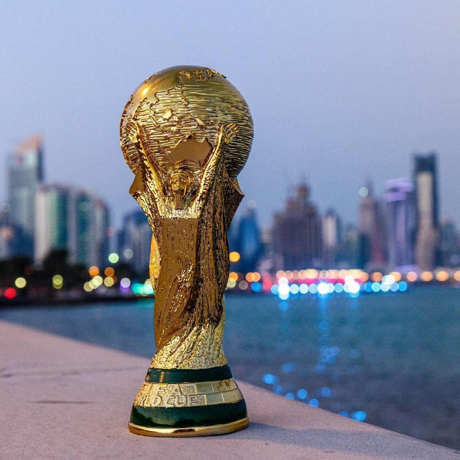 Original FIFA World Cup Trophy Arrives in Doha What's Goin On Qatar