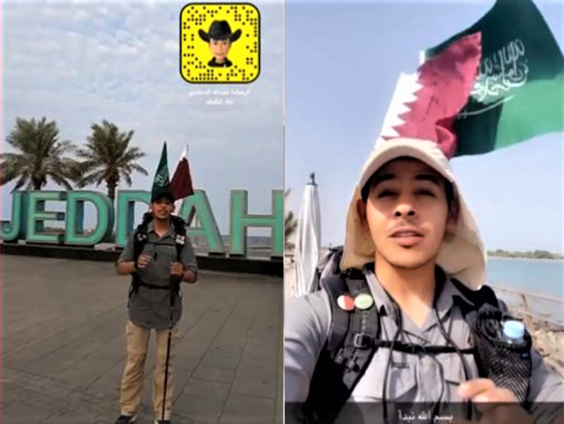 Saudi football fan begins journey on foot from Jeddah to Doha for Qatar 2022