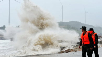 Typhoon Muifa Approaching Japan's Islands