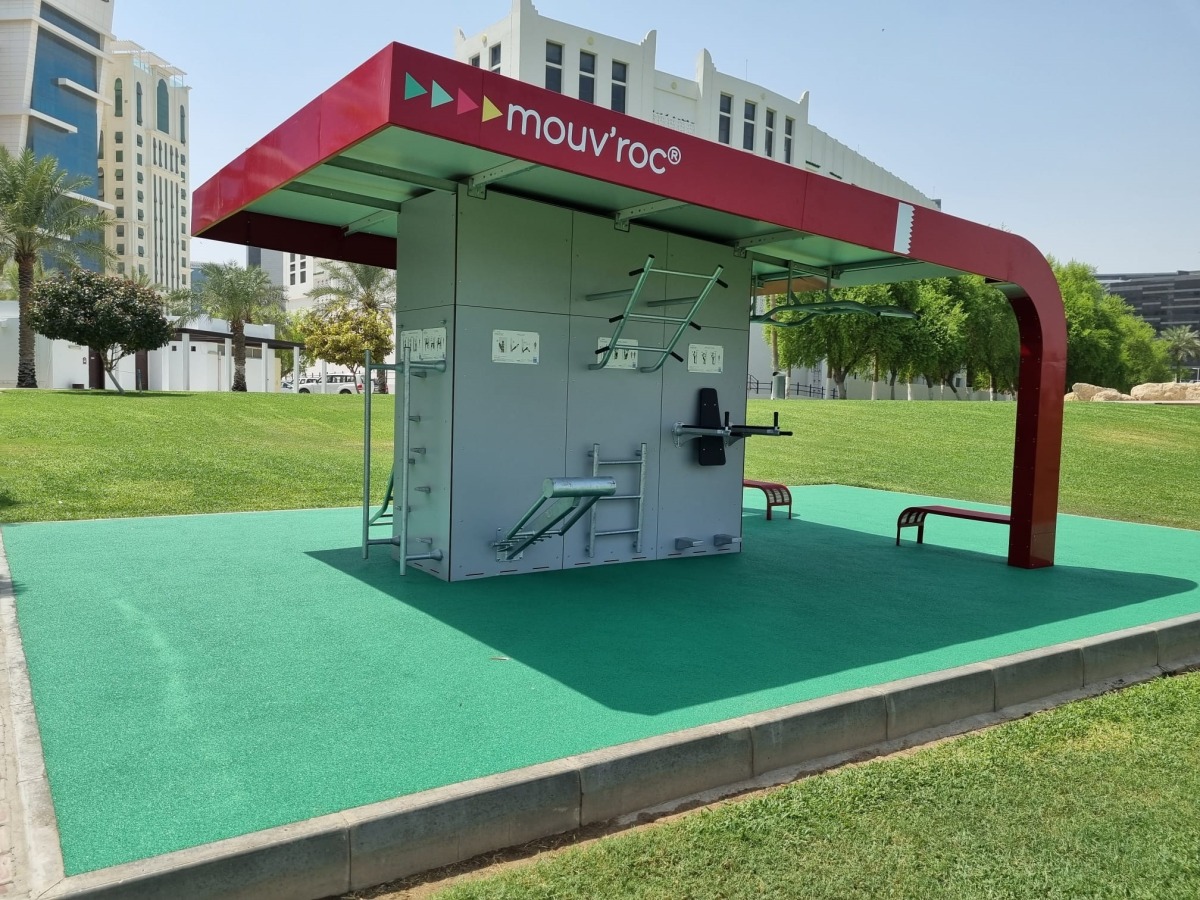 Ministry installs equipment for group workouts at MIA Park