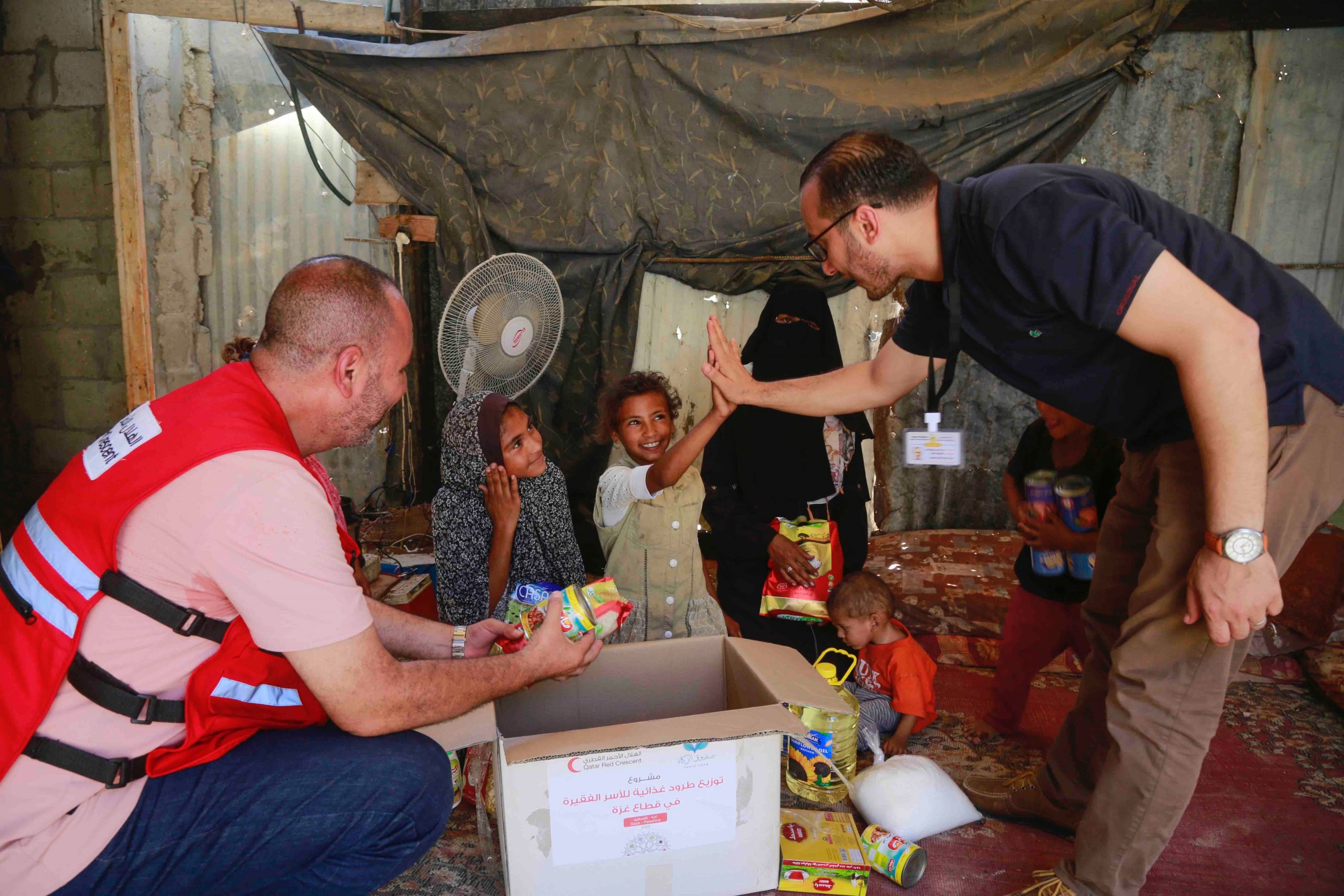 30,000 Persons in Gaza strip Benefit From QRCS's Aid