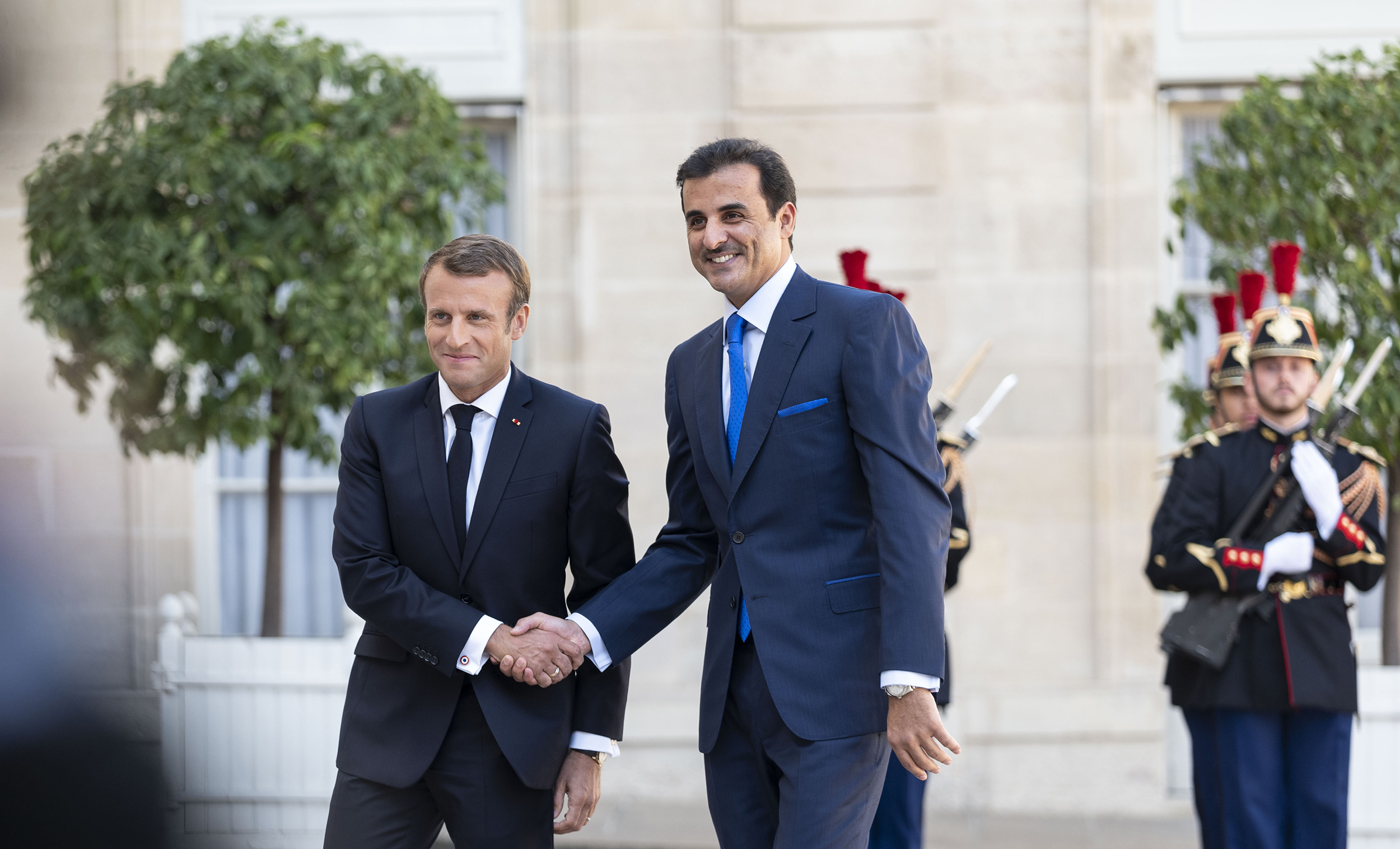 French President praises Qatar’s efforts for success of FIFA World Cup
