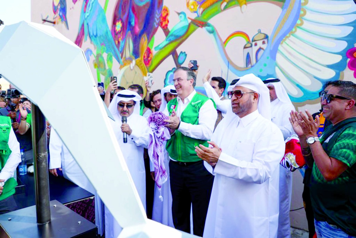Katara Unveils Two Cultural Symbols of Qatar, Mexico; Inaugurates Ecuador Pavilion