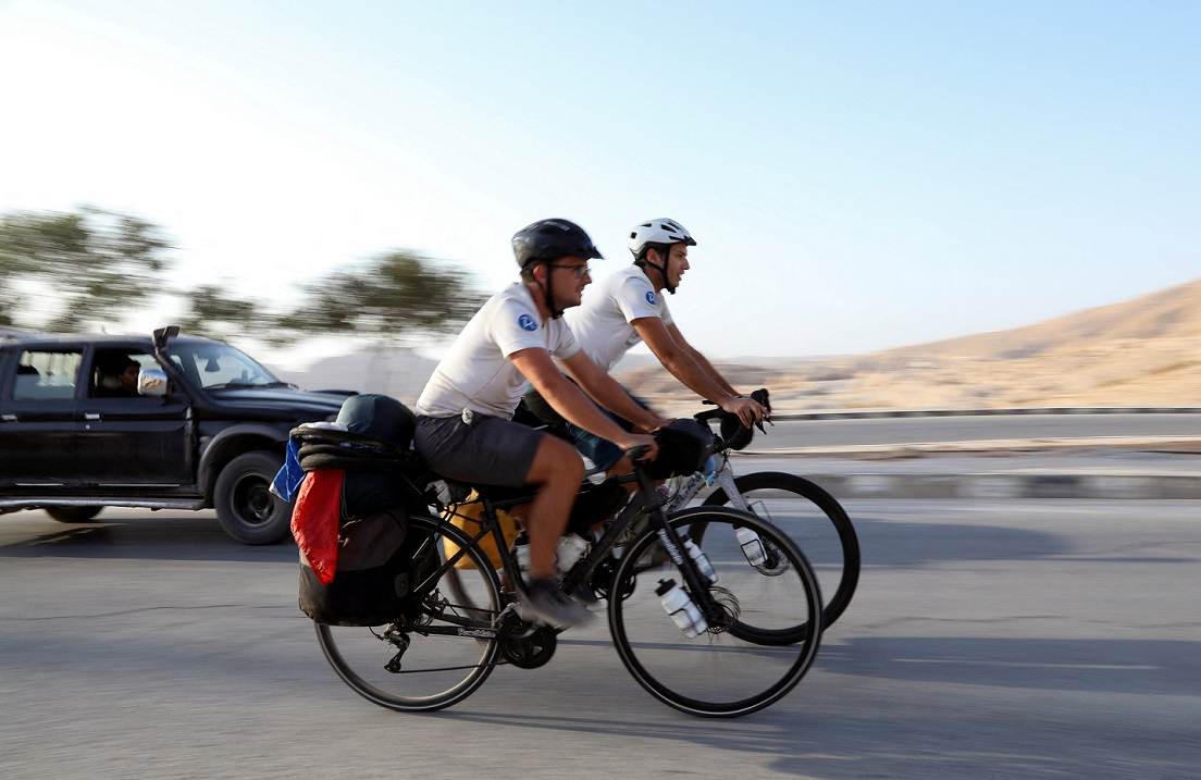 French Duo Cycle 7,000km from Paris to Doha to Support Les Blues at Qatar 2022