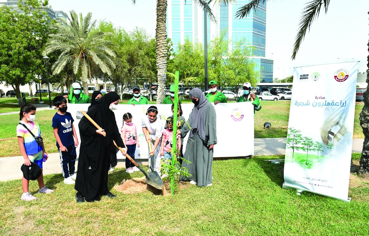 One Million Trees Initiative, Qatar's Contribution to Reduce Carbon Emissions