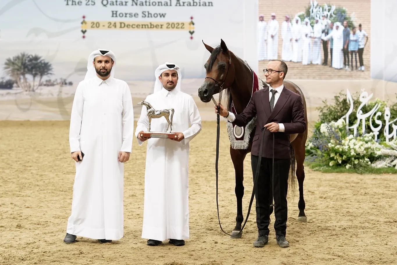 Sultan Al Shaqab Wins Gold Medal in Senior Stallion Championship