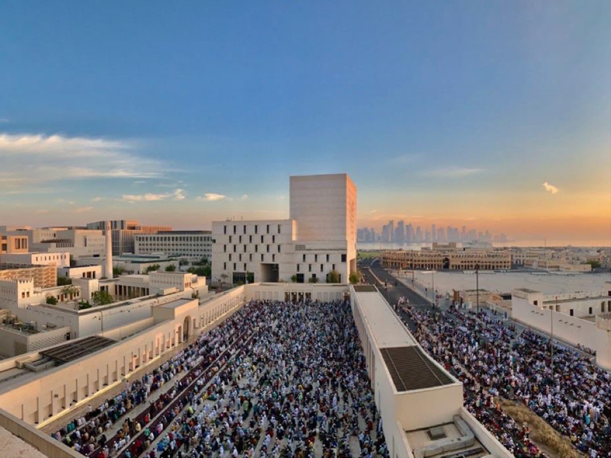 Eid Prayer at Msheireb Downtown Doha Receives Prayers on First Day of Eid Al-Fitr