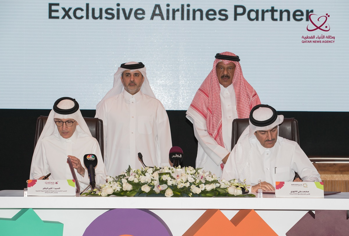 Qatar Airways, HIA Sign Partnership Agreement with Expo Doha 2023