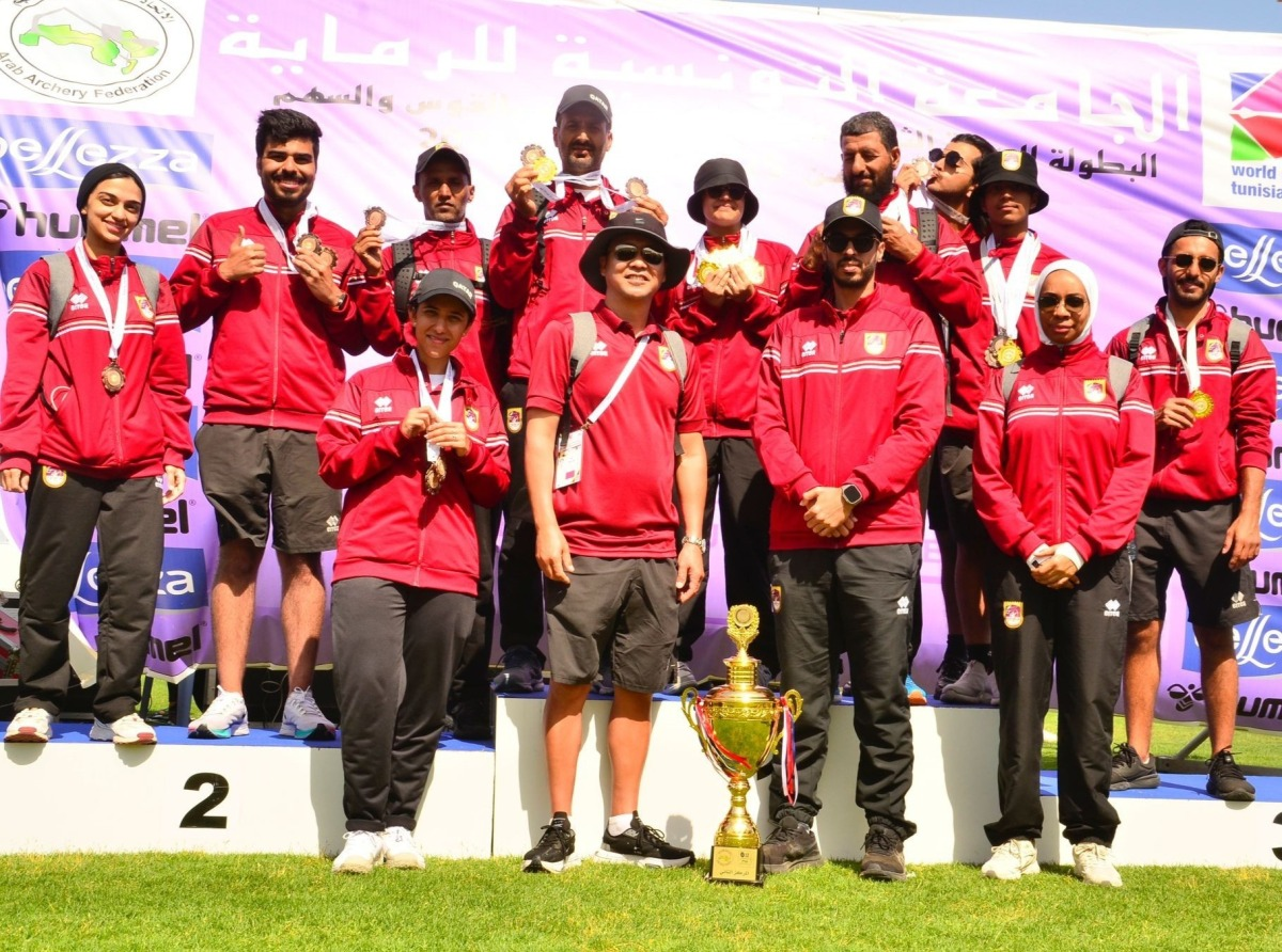 Qatar Wins 20 Medals at 12th Arab Archery Championship
