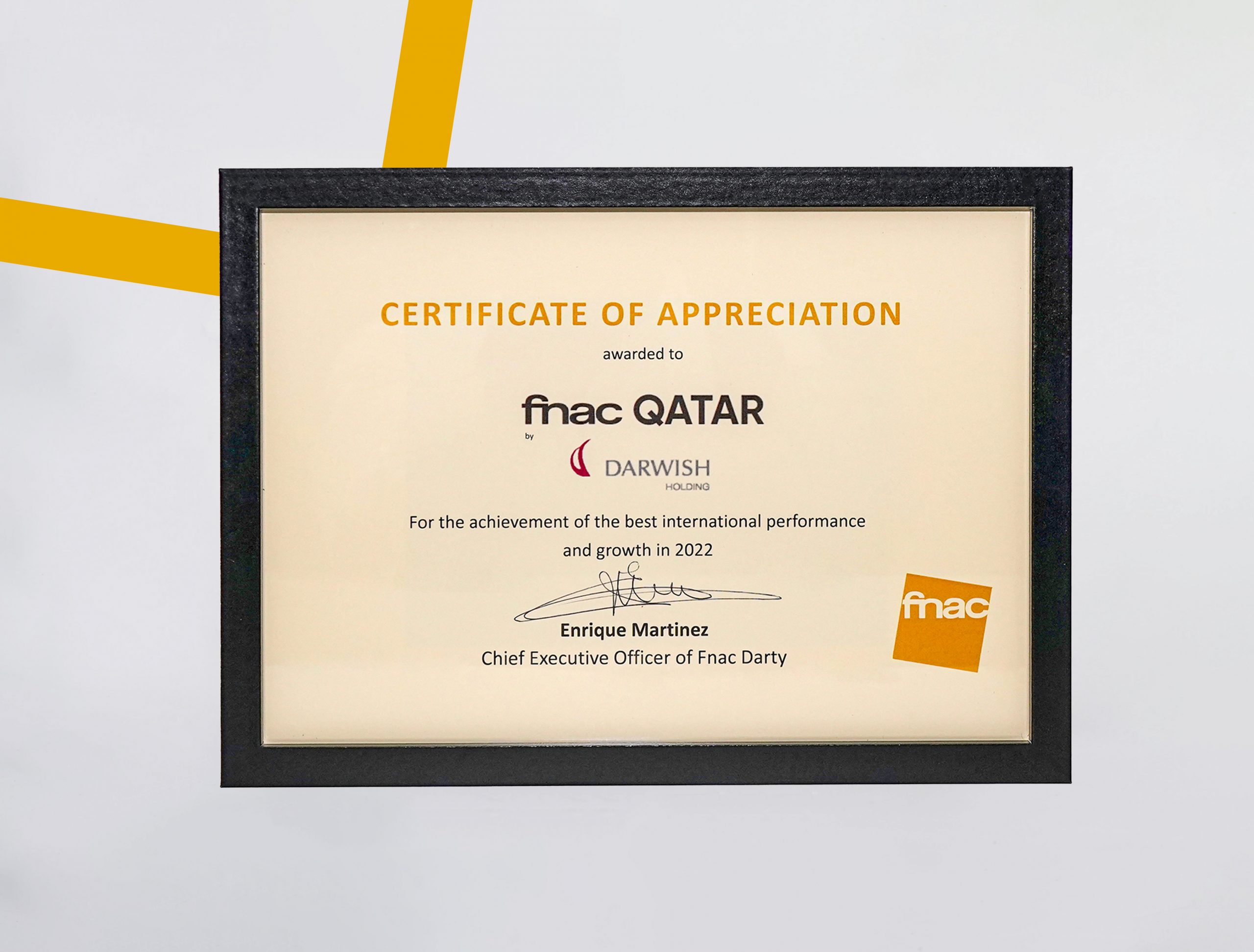 For the second time, Fnac Darty Group recognizes Fnac Qatar for “Best International Performance and Growth”