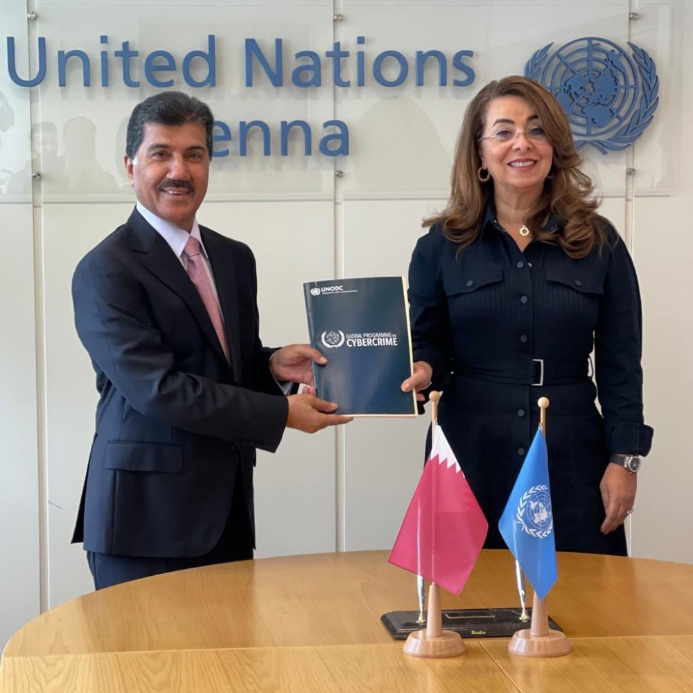 Signing of Supplementary Agreement to Establish UN Center Fighting Cybercrime in Doha