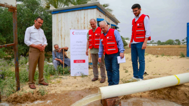 QRCS Implements Project to Provide Clean Drinking Water in Gaza Strip