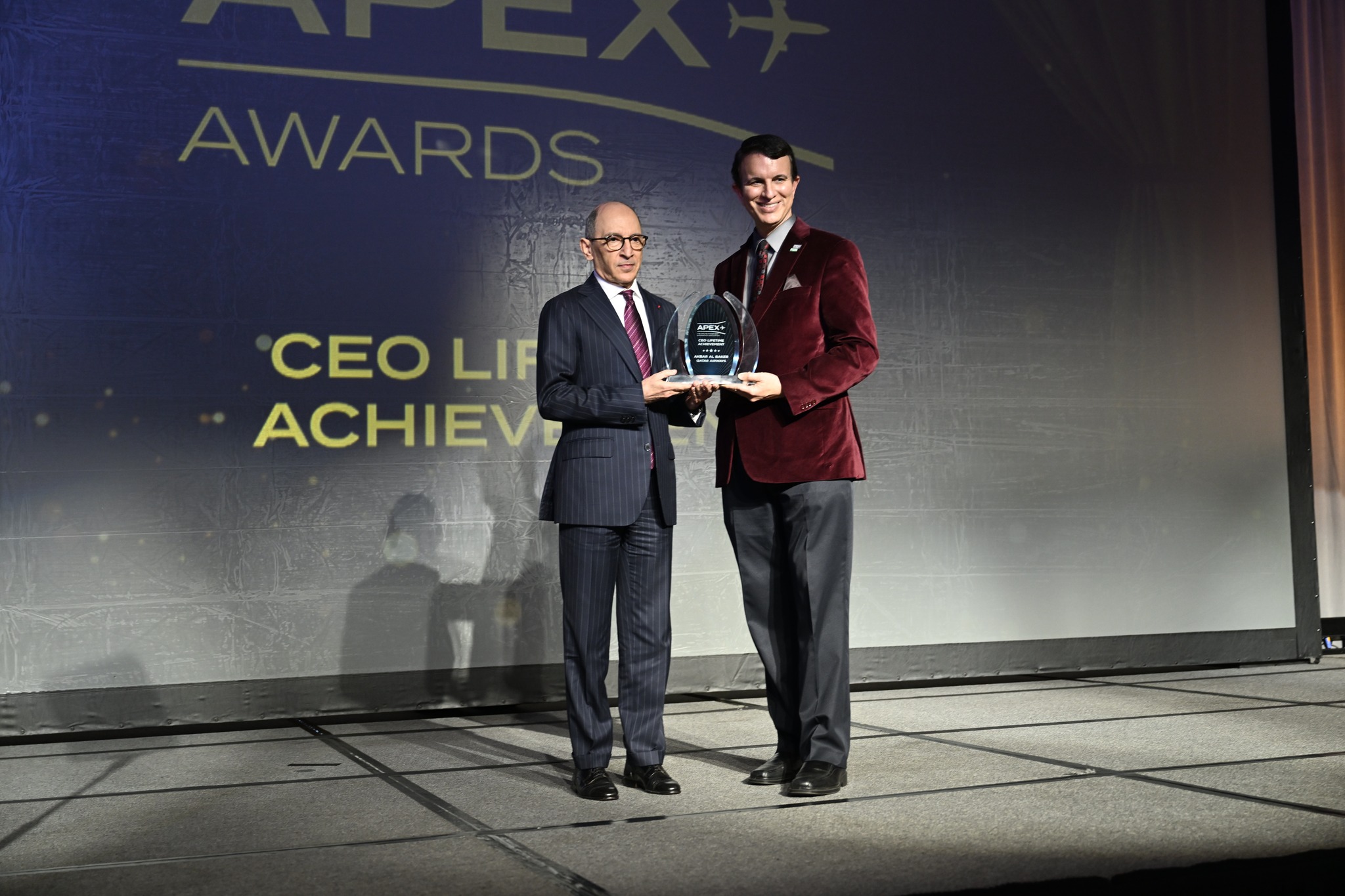 Qatar Airways CEO Receives Top Honor at APEX-IFSA Awards 2024