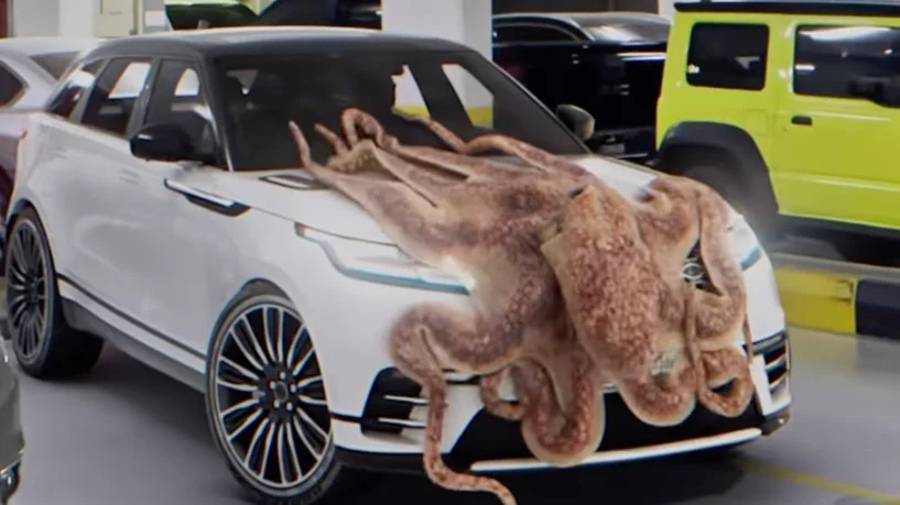 Video of Giant Octopus Allegedly Crushing a Car in Qatar: What's the Truth?