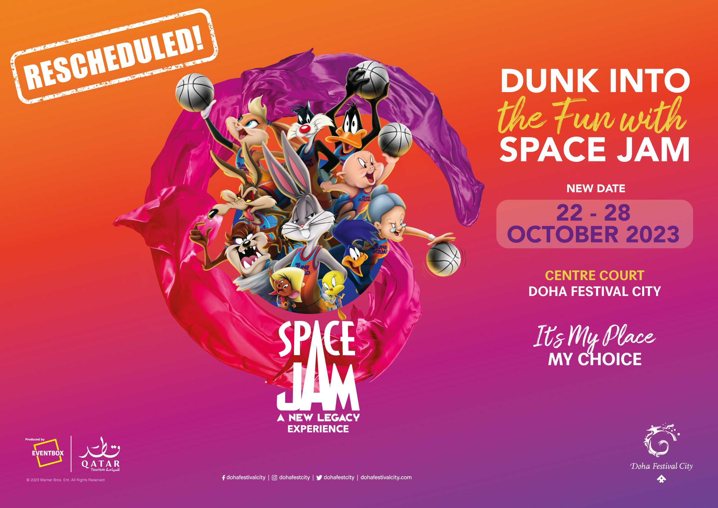 "Space Jam: A New Legacy" Experience at Doha Festival City to Open 22nd October